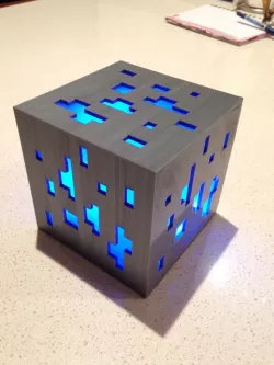 Minecraft diamond ore lamp