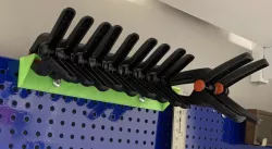 Mini clamp holder for Biltema pegboard
