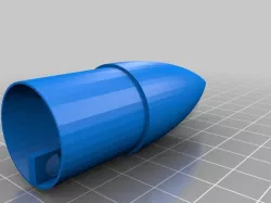 Model Rocket Nose Cone, 1" dia