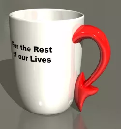 MUG DEVIL TAIL BISTRO STYLE