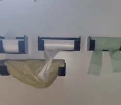 Müllbeutelrollenhalterung (Gelber Sack, k-classic Müllbeutel) - German Trash Bag Holder for Bio, Yellow, Black and Bathroom