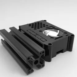Octoprint - Raspberry Pi3 case with internal Noctua fan
