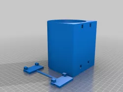 Parametric detachable bin with modular, parametric mounting system