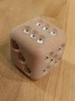 parametric dice with googly eyes