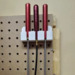 Pegboard Gun-cleaning Rod Holder