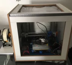 Plastic Pieces for Anet A8 Case built using Perforated Aluminum Structure + MDF sheets
