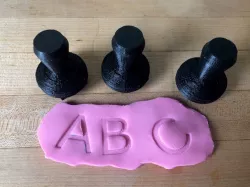 Playdoh/clay letter stamps