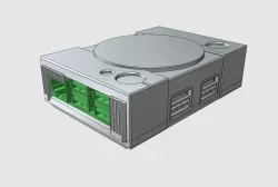 Playstation Pi Tiny v1 (Raspberry Pi 2 + 3 Case)