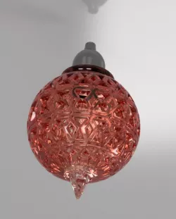 Polygon lamp with diamond