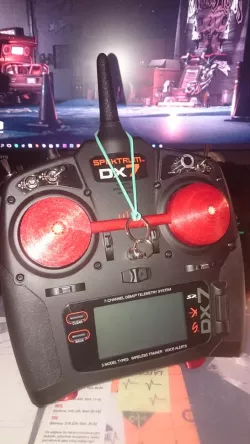 Protector for gimbal sticks in TX Spektrum DX7 