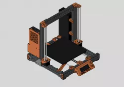 Prusa MK3/S Einsy Raspberry PI 4B/3B Enclosure For Prusa Bear - Remix