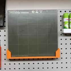 Prusa MK3/S - Steel Sheet Holder for 1'' pegboards (versions for 2 or 3 sheets)