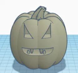 Pumpkin with teeth
