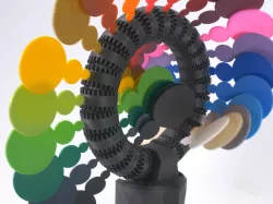 RAINBOW ROLLER-COASTER - KINETIC CIRCLE SCULPTURE
