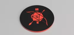 RANGER THEMED DICE TRAY, 7 POCKETS 