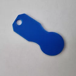 Removable Trolley Chip for Keychain / Abziehbarer Einkaufswagenchip-Schlüsselanhänger
