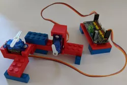 Servo motor and PWM controller LEGO connectors