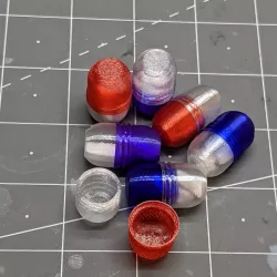 Single dose vase mode tablet carriers