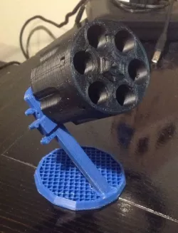 Six Shot Pencil Holder Open SCAD