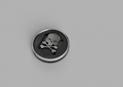 Skull and Crossbones Button