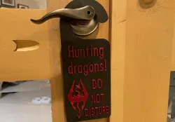 Skyrim Door Sign