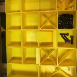 Small stackable storage boxes