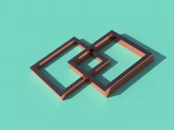 Square Necklace/Charm