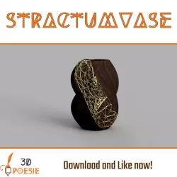 Stractum-Vase by 3D Poesie