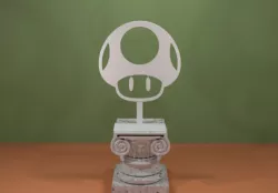 Super Mario Mushroom Silhouette