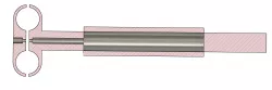 Towel holder for 23mm ladder radiator