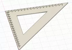 Triangle for visually impaired