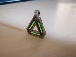 Tritium Triangle Pendant