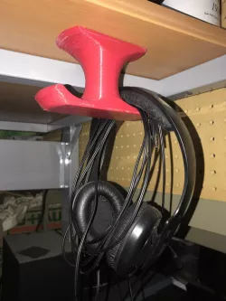 Under desk headphone hanger