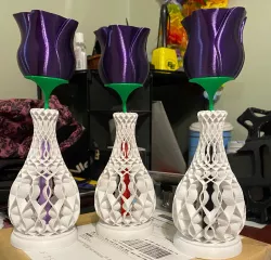 Vase with weighted base