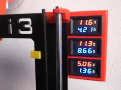 Volt + ampere meter bracket