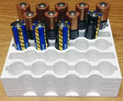 AA 23 Battery holder for desk or wall mount.