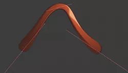 "Bent Stick" Boomerang