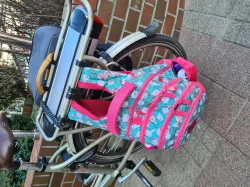 Bicycle rack adapter for backpacks - use any backpack as a pannier
