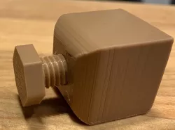 Block and Screw Desk Fidget Toy 