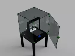 box jellyfish 3D Printer enclosure IKEA LACK table