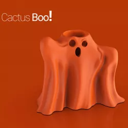 Cactus Planter BOO ! Holloween