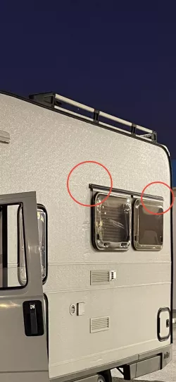 Camper/Caravan - Terminale Profilo alluminio finestra