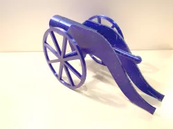 Cannon powered by printed spring & cannonball