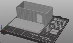 Cargo Container, ladders, platform, and greebles.