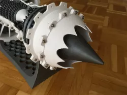 Chevron Nozzle for Jet Engine