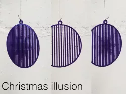 Christmas decoration with Illusion