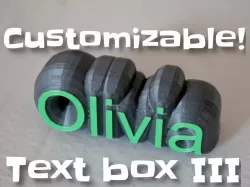 Customizable text box III