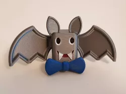 Cute bat with bowtie (no supports)