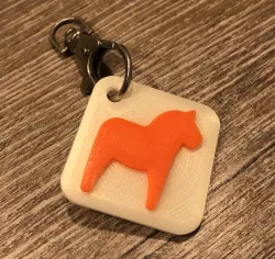 Dala Horse Keychain