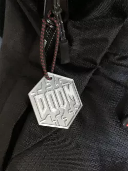 DOOM Logo Hanger Keychain